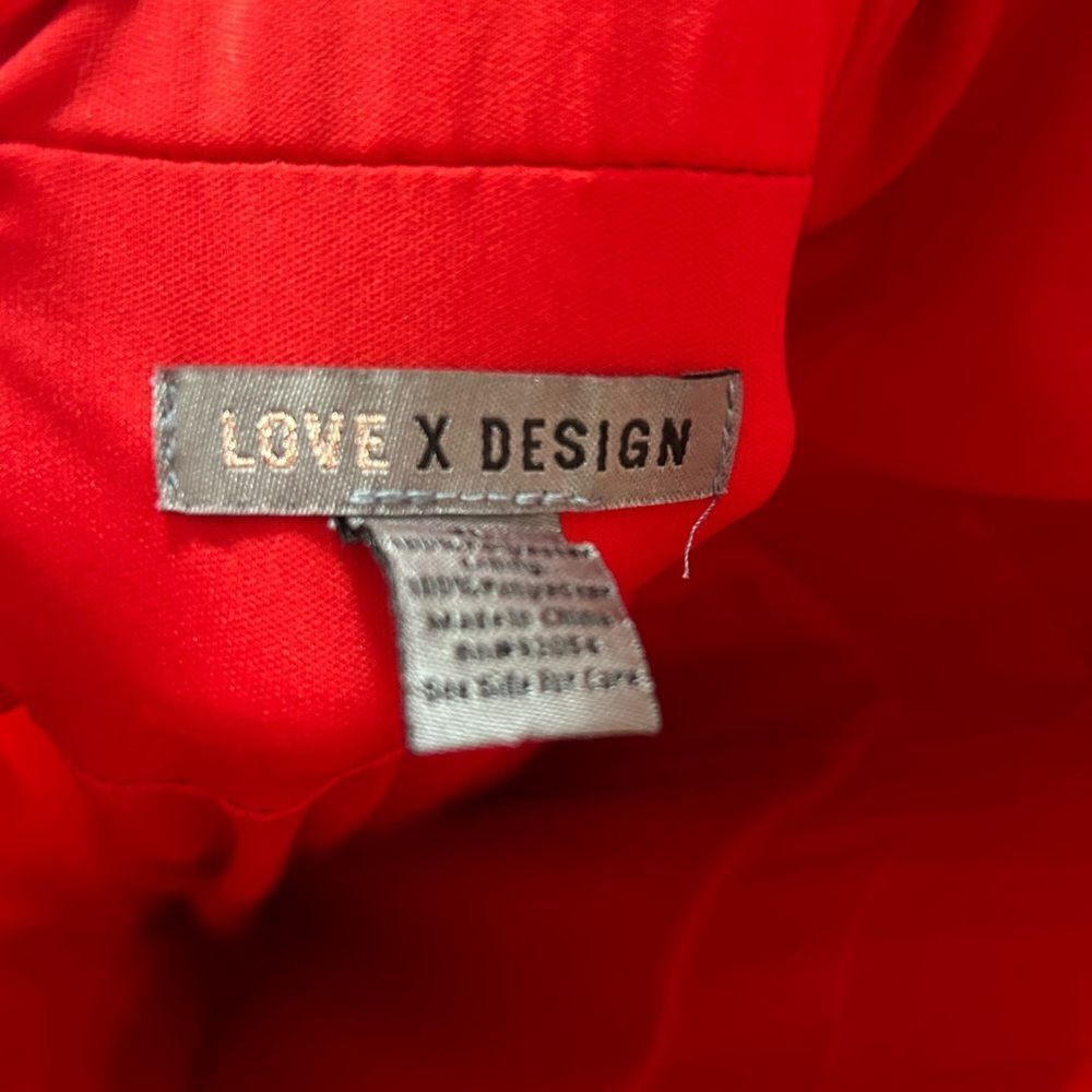 Love X Design Athen Plunging V-Neck Maxi Dress, Red, NWT - Picture 11 of 13